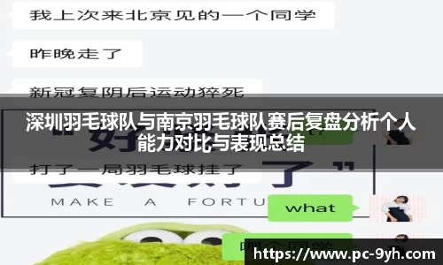 深圳羽毛球队与南京羽毛球队赛后复盘分析个人能力对比与表现总结